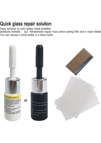 Beyaz Stil Dıy Oto Ön Cam Onarım Aracı Dıy Araba Pencere Onarım Araçları Pencere Camı Kür Tutkalı Oto Araba Camı Çizik Çatlak Geri Yükleme Kiti (Yurt Dışından) indirimleri