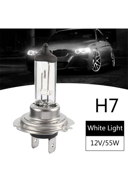 H7 Stili 55W 1 Adet H7 Halojen Ampulk Süper Parlak Araba Far Sis Lambası Park Temizle Işık Araba Styling Işık Kaynağı Genel Araba Ampul (Yurt Dışından)