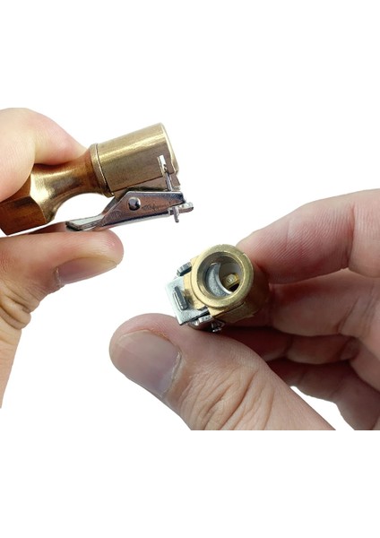 6mm Tarzı Vana Taşınabilir Şişme Pompa Araba Lastiği Için Hava Chuck Şişirme Pompası Vana Konektörü Klipsli Adaptör Pirinç Lastik Tamir Araçları (Yurt Dışından)