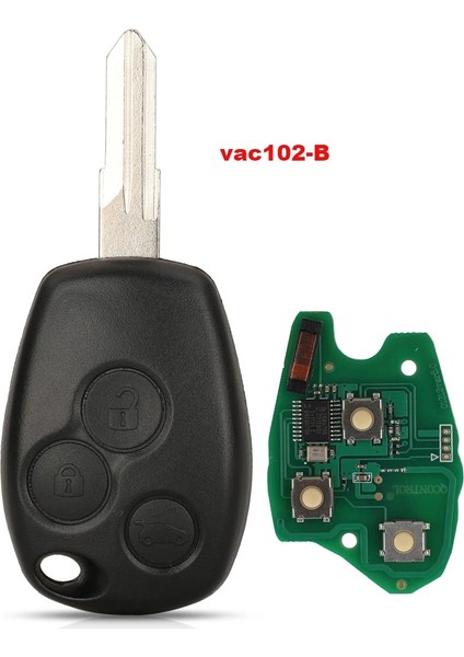 VAC102-B Bıçak Stili 4A Jingyuqin Uzaktan Anahtar Pcfpcfa Mhz Renault Trafic Vivaro Primastar Movano Yedek Kontrol Fob Anahtarsız (Yurt Dışından)
