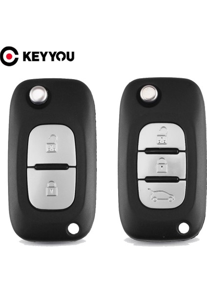 Silikon 3 Düğme B Tarzı Keyyou Düğmeler Filp Araba Uzaktan Anahtar Durum Kabuk Renault Fluence Clio Megane Kangoo Modus NE73VA2 Blade ile Otomatik Anahtar (Yurt Dışından)