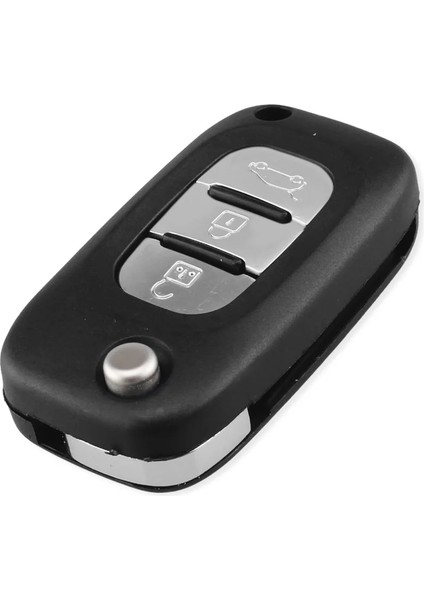 Silikon 3 Düğme B Tarzı Keyyou Düğmeler Filp Araba Uzaktan Anahtar Durum Kabuk Renault Fluence Clio Megane Kangoo Modus NE73VA2 Blade ile Otomatik Anahtar (Yurt Dışından)