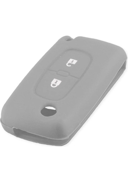 Gri Keyyou 2 Düğme Silikon Uzaktan Anahtar Kılıfı Peugeot Için Citroel Ar Anahtarlık (Yurt Dışından) indirimleri