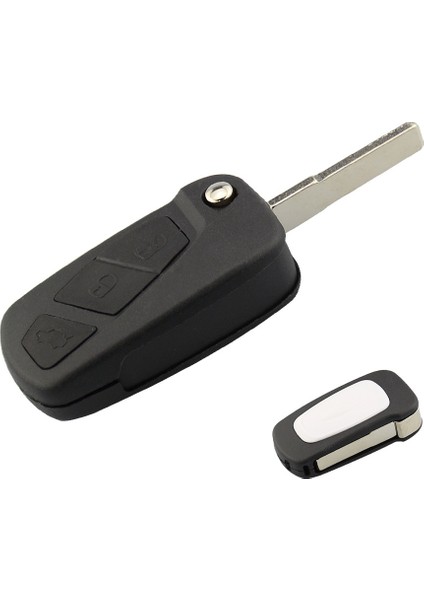 Okeytech Yedek Flip Araba Anahtarı Kabuk Ford Ka 3 Düğmeler Uzaktan Katlanır Anahtar Muhafazası Kılıf Tutucu (Yurt Dışından) fırsatları