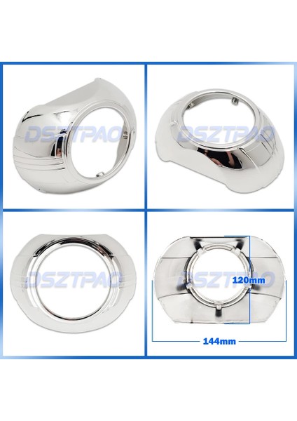 Bir Örtü Stili Far Lensleri Için Projektör Örtüleri Bi-Xenon 3.0 Maskeleri Çerçeveler Merkezli Halka Adaptörü Hella 3r G5KOITO Q5WST Lens Güçlendirme (Yurt Dışından) modelleri