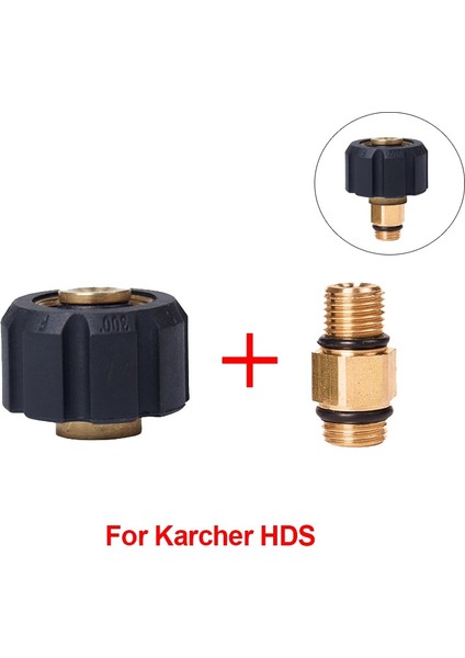 Kahverengi Tarzı Yüksek Basınçlı Yıkama Adaptörü Karcher Hds Modeli M22 Dişi Dişli Köpük Jeneratörü Nozulları ile Kar Köpük Lance Nozulu (Yurt Dışından)