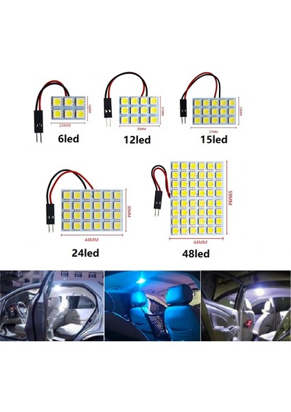 Buz Mavisi Tarzı 20 LED T10 BA9S Festoon C5W Araba LED Panel Okuma Lambası Ampul Işık 24SMDSMDSMD Dome Adaptörü Festoon Beyaz Buz Mavisi 12V (Yurt Dışından) indirimleri