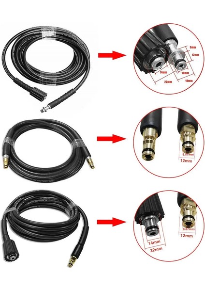 01 10M Stili Yazın Yüksek Li Yıkayıcı Hortum Bağlantı Noktaları Karcher K2 K3 K4 K5 K Serisi Için Yüksek Basınçlı Yıkama Suyu Temizleme Hortumu (Yurt Dışından)