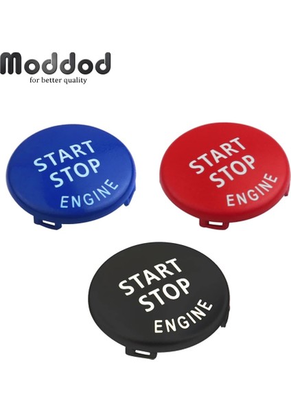 Mavi Stil Başlangıç Durdur Motor Düğmesi Cove Değiştirin Bmw X1 X5 E70 X6 E71 Z4 E Serisi E90 E91 E60 Anahtar Dekor Halka Trim Kap Anahtarı Kiti (Yurt Dışından) fiyatları