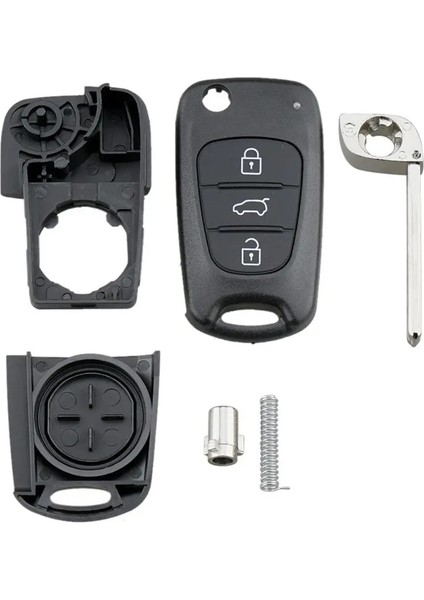 3 Düğmeli Katlanır Araba Uzaktan Anahtar Çevirme Katlanır Anahtar Kabuk Kılıf Hyundai I20 I30 IX35 I35 (Yurt Dışından) modelleri