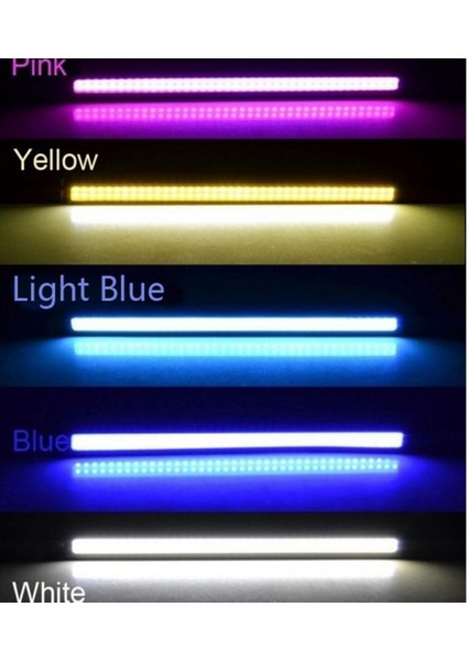 6000K-8000K Tarzı Sarı Ar LED Gündüz Çalışan Işık 12 V 6000KK Su Geçirmez Süper Parlak Cob Drl Sis Lambası Araba Dekoratif Lambalar Şeritler Işık (Yurt Dışından)
