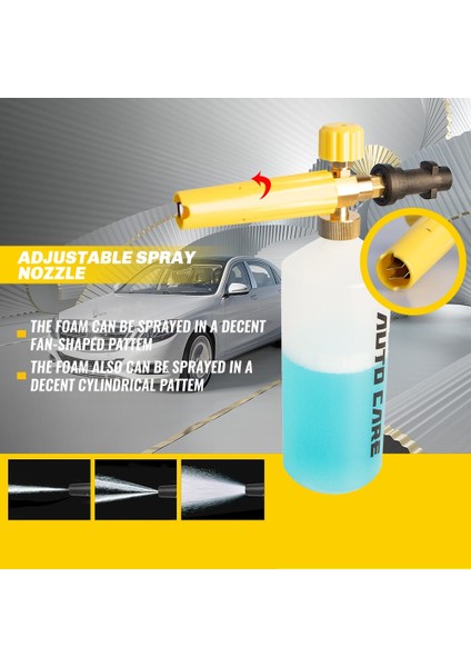 Kcph-01-Yeni Stil 1l Kar Köpüğü Lance Sabun Köpürtücü Püskürtücü Köpük Jeneratörü Köpük Tabancası Için Karcher K2 K3 K4 K5 K6 K7 Yüksek Basınçlı Araba Yıkama Oto (Yurt Dışından) modelleri