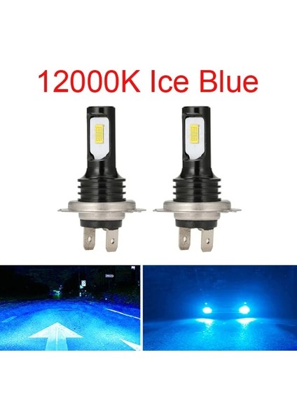 H11 Stili 12000K Buz Mavisi 2 Adet LED H7 Lm 4300K ​​8000K 3000K Hb3 Hb H3 H1 H8 H4 H11 H9 H13 Turbo Canbus LED Araba Far Hıp Sis Lambası (Yurt Dışından)