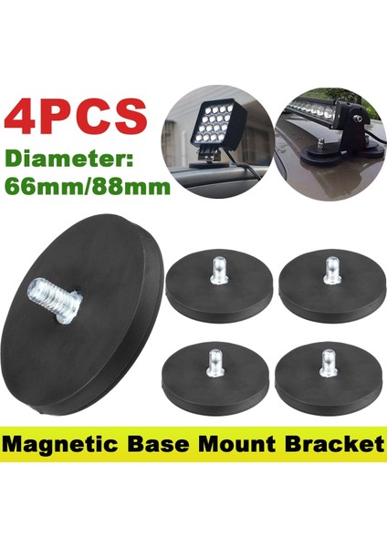 66MM-2 Adet Tarzı Cıvata Manyetik Taban Montaj Braketi Kelepçesi LED Çalışma Işığı Çubuk Tutucu Suv Offroad (Yurt Dışından) fiyatları