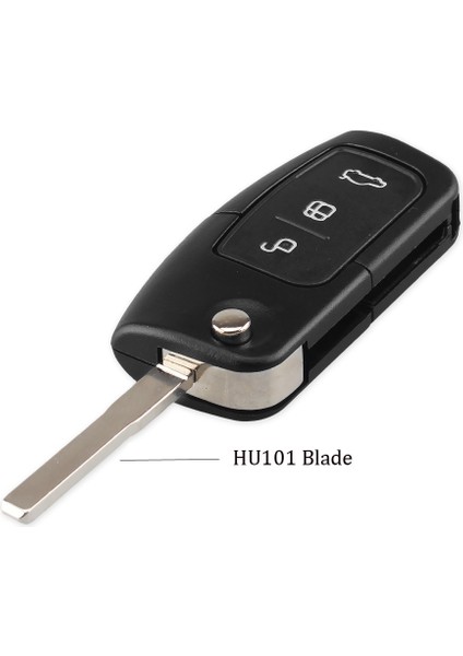 HU101 Bıçak Stili Ford Focu Fiesta C Max Için Dandkey Ka Mondeo S Max Bağlamak Galaxy 3 Düğmeler Modifiye Araba Anahtarı Kabuk Uzaktan Fob Durumda Çevirin (Yurt Dışından)