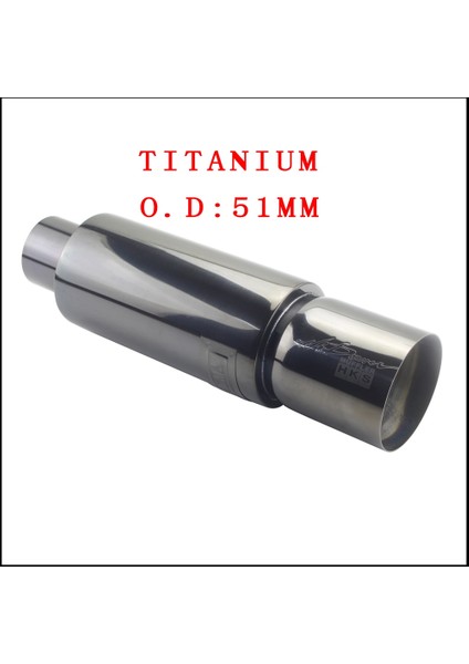 Titanyum 51MM Tarzı Araba Motosikleti Egzoz Sistemleri Susturucu Ucu Evrensel Paslanmaz Çelik Id Çıkış Stili Susturucu Egzoz Borusu (Yurt Dışından)