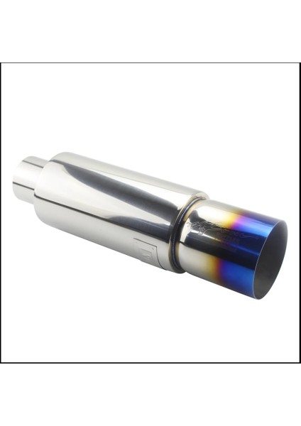Titanyum 51MM Tarzı Araba Motosikleti Egzoz Sistemleri Susturucu Ucu Evrensel Paslanmaz Çelik Id Çıkış Stili Susturucu Egzoz Borusu (Yurt Dışından)
