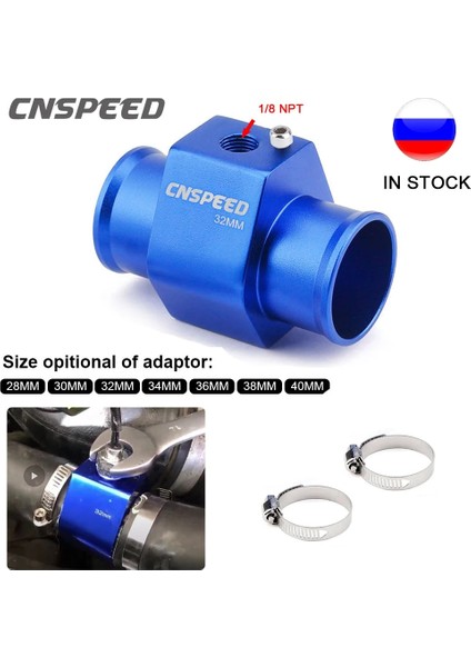 36MM Tarzı Speed Su Sıcaklığı Ölçer Radyatör Sıcaklığı Su Sıcaklığı Ortak Boru Sensörü Hortum Adaptörü (Yurt Dışından)
