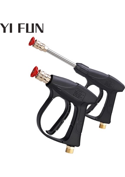 Dış14 Sivri S Stili 90BAR Yüksek Basınçlı Yıkama Suyu Temizleme Püskürtme Tabancası, Hızlı Bağlantılı ve Karcher Yüksek Basınçlı Yıkayıcı Için Dört Renkli Nozullu (Yurt Dışından)