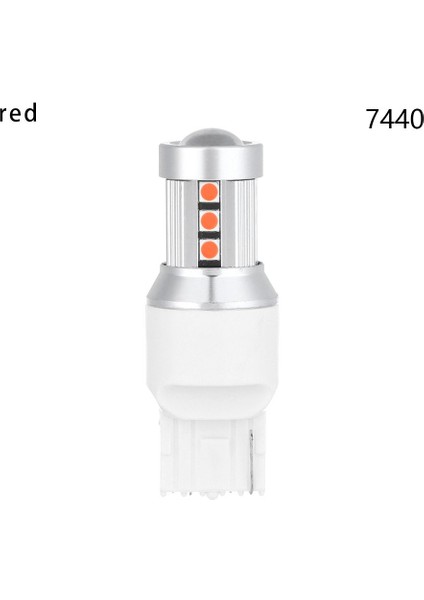 KIRMIZI-7440 Dayanıklı T20 LED W21W WY21W LED Ampul T P27W P Araba Dönüş Sinyali Işığı Ters LAMP12V Oto Beyaz (Yurt Dışından)