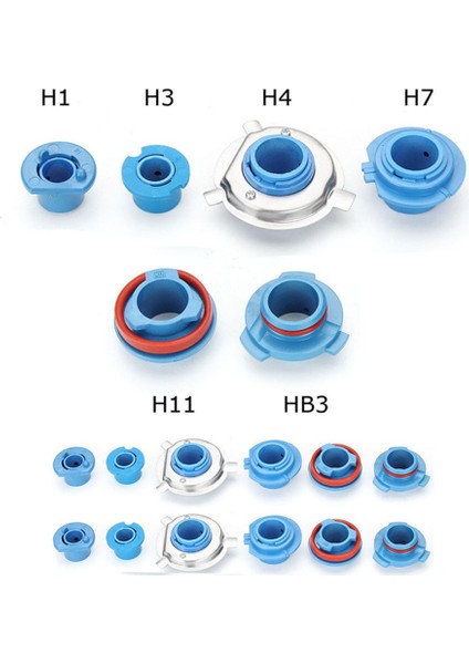 H7 Stili Yeni Yüksek Li Evrensel Dayanıklı Uzun Ömürlü LED Far Ampul Tabanı Adaptör Soketi Tutucu H1H3H4H7H11HB3 (Yurt Dışından)