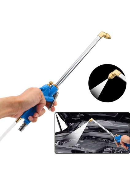 Ab Tipi Stili Motor Su Tabancası Pnömatik Temizleme Aracı Araba Su Temizleme Tabancası 40CM Yüksek Basınçlı Pnömatik Aracı Araba Motor Yağı Temizleyici Aracı (Yurt Dışından)