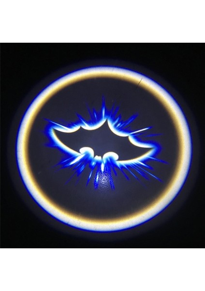 Yarasa Adam 1 Adet Kablosuz Araba Kapısı Karşılama LED Lazer Projektör Logo Hayalet Gölge Işıkları LED Arabalar Kapı Gölge Işığı Lazer Amblem Lambaları Kitleri (Yurt Dışından)