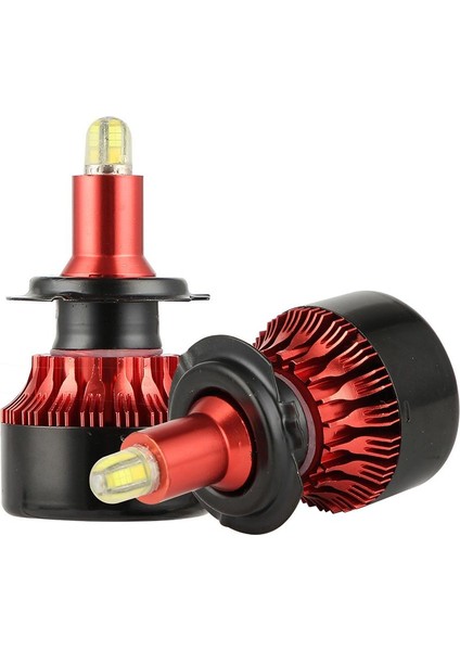 H7 Ar LED Ampul 200W Araba LED Far H1 H7 H Oto Lamk Lm Otomobil Işıkları Ampuller Lamba (Yurt Dışından)