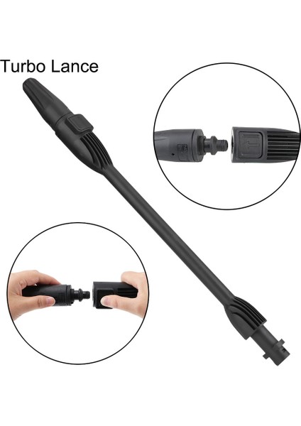 Altın Tarzı Karcher Için Döner Turbo Lance Araba Yıkama Su Jet Lance Değnek Ucu Su Püskürtme Lance Meme Araba Yıkama Araçları Basınçlı Yıkama (Yurt Dışından)