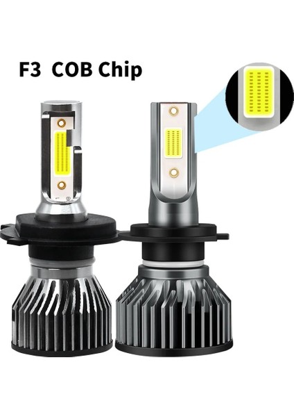 H11 Stili F3 Cob Çipi Infitary Lm H7 H4 Arabalar Için LED Farlar Bulbk H1 H3 H11 H8 Hini Oto Sis Lambası 12V Kiti Farlar (Yurt Dışından)