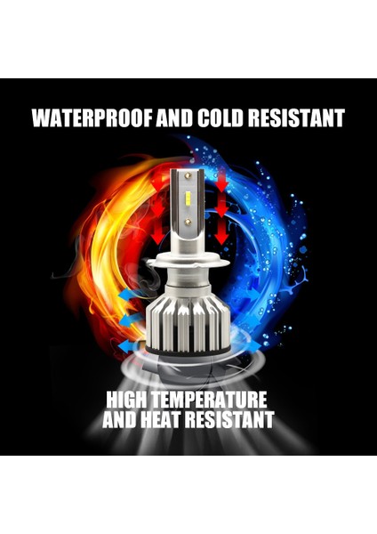 H11 Stili F3 Cob Çipi Infitary Lm H7 H4 Arabalar Için LED Farlar Bulbk H1 H3 H11 H8 Hini Oto Sis Lambası 12V Kiti Farlar (Yurt Dışından)