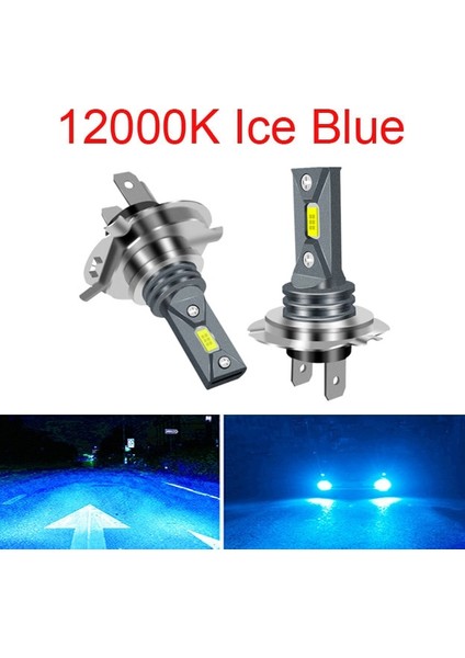 H4 Stili 12000K Mavi Renk K 8000K K H4 H7 H11 H1 Turbo LED Araba Far Ampul Hb Hb4 H8 Oto Işıkları Otomobil Sürüş Sis Lambası (Yurt Dışından)
