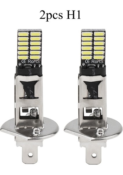 2 Adet H1 Movflax 1 Adet H1 H3 5W Canbus LED Ampul Araba Sis Işık Far Smd 12 V Koşu Işık Motosiklet Lambası Araba Için (Yurt Dışından)