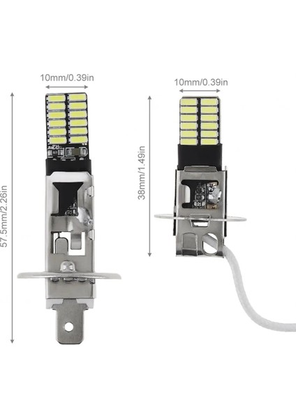 2 Adet H1 Movflax 1 Adet H1 H3 5W Canbus LED Ampul Araba Sis Işık Far Smd 12 V Koşu Işık Motosiklet Lambası Araba Için (Yurt Dışından) fırsatları