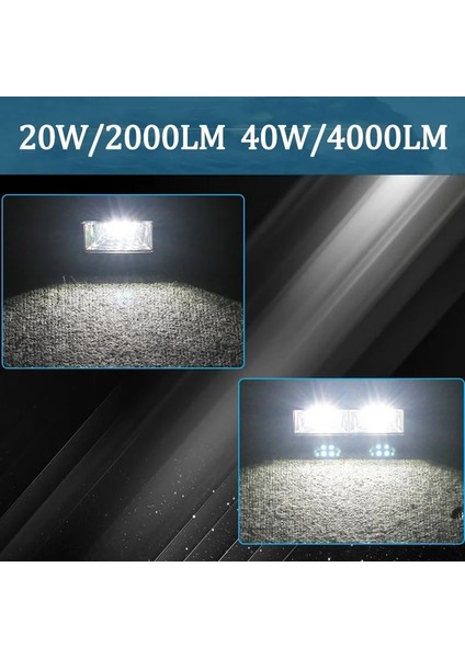 1 Adet 20W Tarzı 4000LM Sel LED Çalışma Işık Koşu Sürüş Aydınlatma Gömme Montaj Çalışma LED Bar Pods 12V 24V Off Road 4x4 Römork Forklift (Yurt Dışından) modelleri