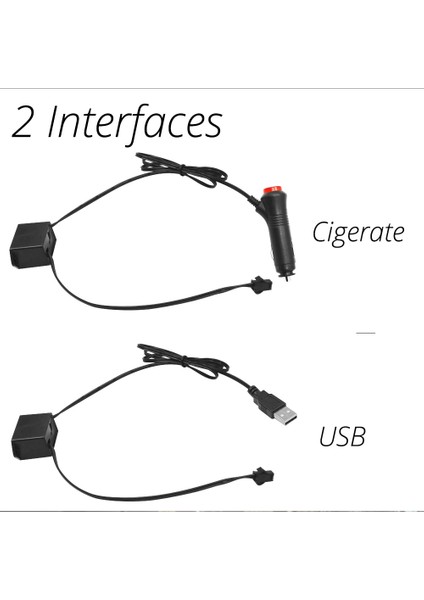 3m USB Sürücü Stili Beyaz Araba Şerit Hattı Işıkları Araba Iç Aydınlatma Oto Kapı Işığı USB LED Tel Halat Hattı 12V Dekoratif Lambalı Esnek Neon Işıklar (Yurt Dışından)