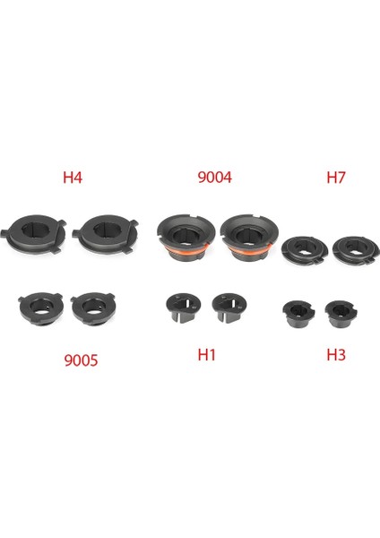 H1 Stili 1 Adet LED Araba Far Ampul Tabanı Tutucu Adaptör Soketi H7 H1 H4 Vw Mercedes-Benz Bmw Audi Nissan Oto Far Montaj Standı (Yurt Dışından) indirimleri