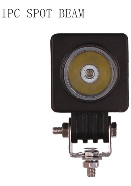 1 Kare Nokta Stili 10W LED Çalışma Işığı 12V 24V 2ınch Mini Araba Oto Kamyon Atv Motosiklet 4x4 4WD Traktör Bisiklet Göstergesi Sis Lambası Sürüş Far (Yurt Dışından)