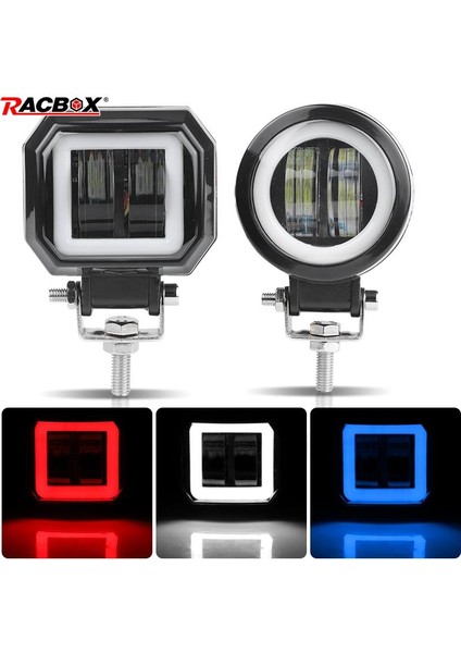 1 Adet Yuvarlak Beyaz Stil Sis Lambası Sürüş Gündüz Off Road Işık Yeni 7d 3 '' 20W Motosiklet Için LED Far Halo Cipler Atv 12V 24V Suv Çalışma Işığı Kirişleri (Yurt Dışından) modelleri