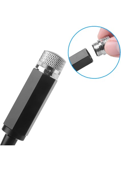 3 Lensli Bir Set Mini USB LED Araba Işık Ayarlanabilir Lens Lazer Projektör Iç Atmosfer Dekoratif Işıklar Kuş Yuvası, Zaman Tüneli T-Md (Yurt Dışından)
