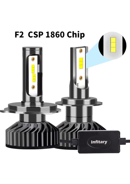 H11 Stili CSP1860 Çip Infitary H4 H7 LED Araba Far Ampul Lm H1 H3 H11 H13 H Hb Hbini Otomatik Sis Farı Far (Yurt Dışından)