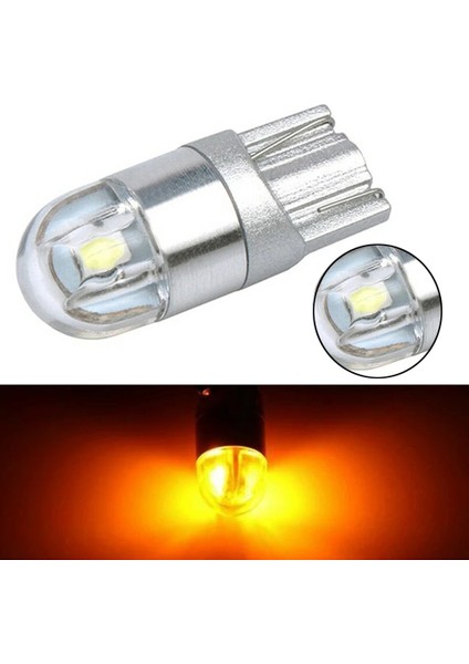 T10 2smd W5W LED Okuma Plaka Işığı Yan Lamba Drl Amber Evrensel Araba Aydınlatma Aksesuarları (Yurt Dışından)
