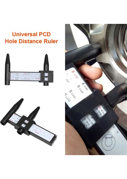Evrensel Pcd Ölçme Sürgülü Hatve Cetvel Jant Lastik Çapı Ölçme Aleti Pabucu Cıvatası Tekerlek Göbeği Deliği Mesafe Kılavuzu (Yurt Dışından) fırsatları