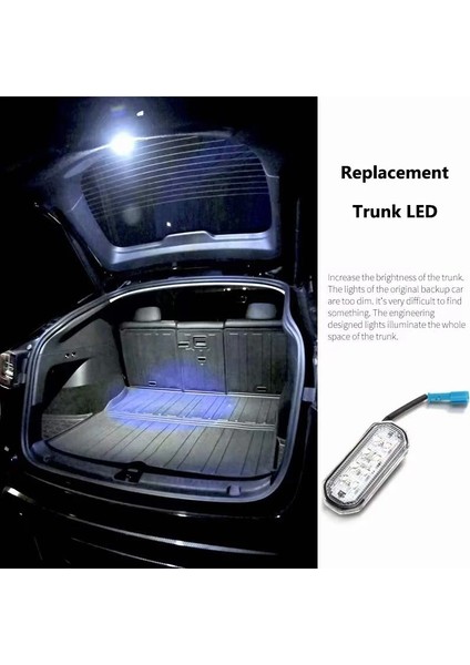 3000LM Tarzı Beyaz Tesla Model Y Için Yedek LED Gövde LED Boncuklar Ultra-Parlak Kolay Tak Aydınlatma Ampuller Kiti Araba Aksesuarları Yükseltme (Yurt Dışından)