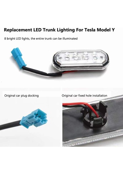 3000LM Tarzı Beyaz Tesla Model Y Için Yedek LED Gövde LED Boncuklar Ultra-Parlak Kolay Tak Aydınlatma Ampuller Kiti Araba Aksesuarları Yükseltme (Yurt Dışından)