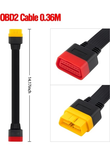 1 Stili Yazın Evrensel Obdıı Uzatma Kablosu Araç Otomobilleri Obd2 Erkekten Kadına Obd Araç Teşhis Kablosunu Uzatın (Yurt Dışından)