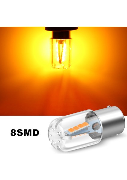 1157 BAY15D P21-5W Stili Beyaz Baw LED Ampul BAY15D LED Ampul W R5W R10W Araba Dönüş Sinyali Işığı Dc 12V Oto Beyaz Kırmızı Sarı (Yurt Dışından)