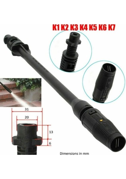 Siyah Stil Yeni Roue Araba Yıkama Jet Lance Memesi Için Karcher K1 K2 K3 K4 K5 K6 K7 Yüksek Basınçlı Yıkayıcılar Araba Yıkama Aksesuarları (Yurt Dışından)