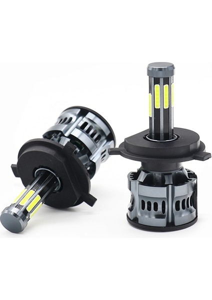 H11 H8 H9 Stili 8 Taraf Yeni Taraflar Araba LED Far Ampul H1 H7 H8 H9 H11 H4 LED Işık Canbus 60W Lm 6000K Süper Soğutma Hb3 Hb4 Otomatik Far (Yurt Dışından)