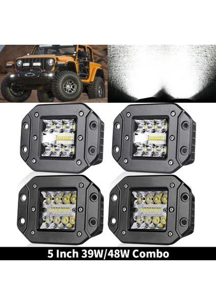 1 Adet 48W Tarzı LED Işık Çubuğu 39W 48W 12V Gömme Montaj Spot Taşkın Çalışma Işığı Offroad 4x4 Off Road Atv Jeep Traktör Kamyonları Için LED Bar 24V (Yurt Dışından)